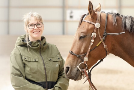 Tina Andersen - Rideunderviser i heste